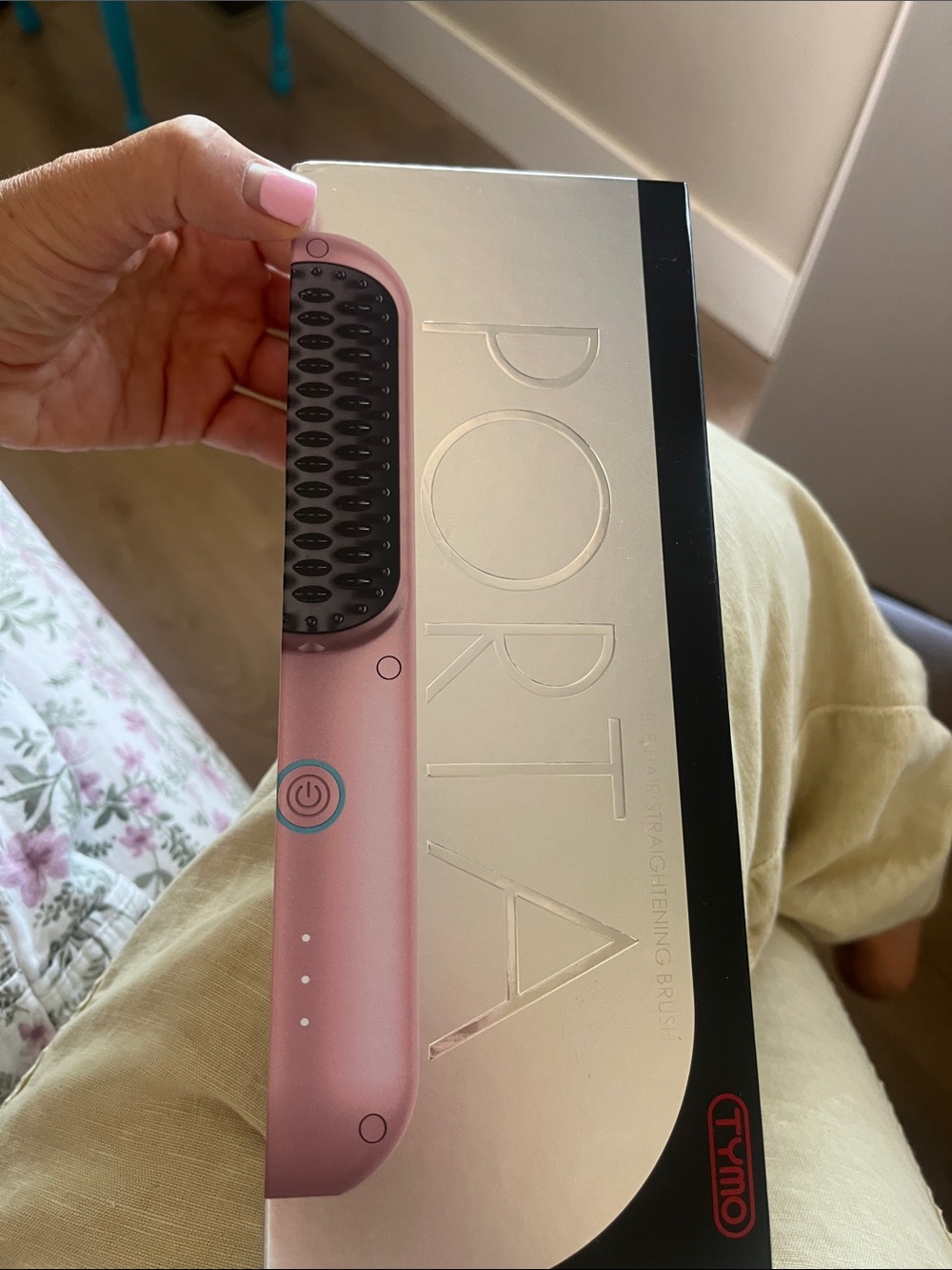 TYMO Portia Pink Hair Straightening Brush